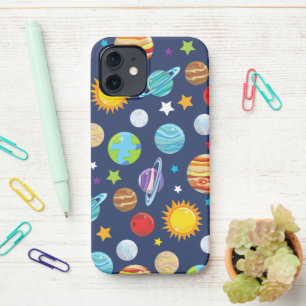Raummuster, Planeten, Sterne, Kosmos, Galaxie iPhone 12 Hülle
