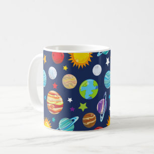 Raummuster, Planeten, Sterne, Kosmos, Galaxie Kaffeetasse