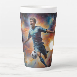 Raumnebel Fußball-Shot Milchtasse