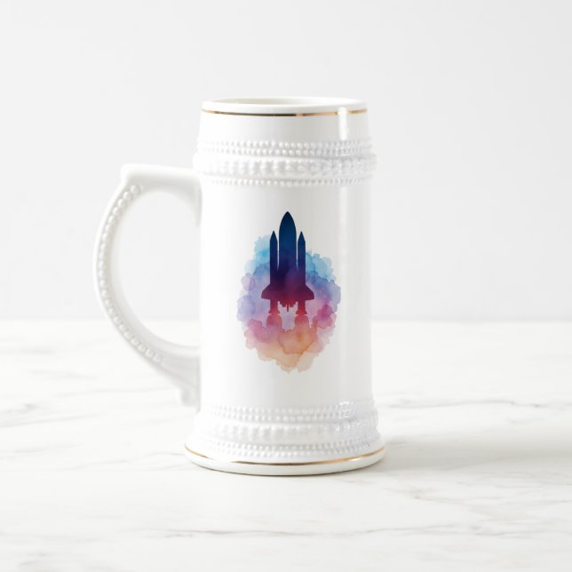 Raumschiff Bierglas (Links)