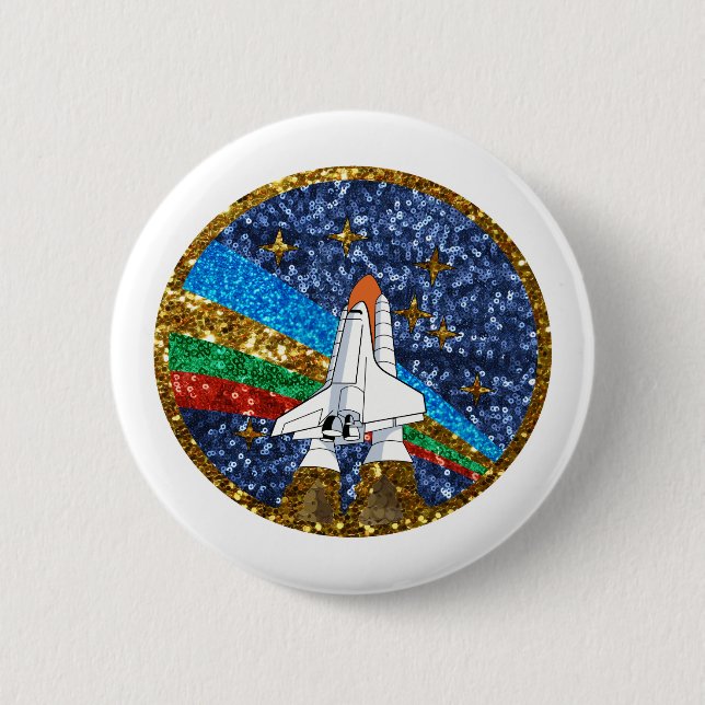Raumschiff Button (Vorderseite)