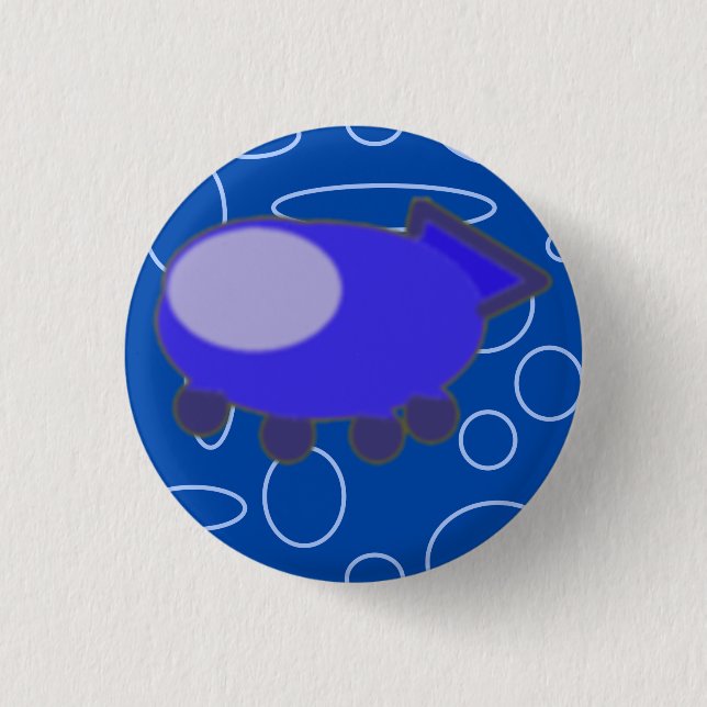Raumschiff Button (Vorderseite)