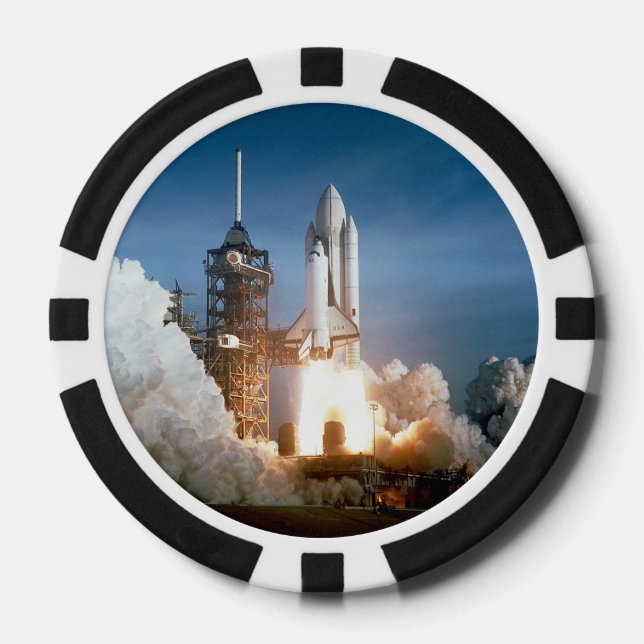 Raumschiff Columbia Pokerchips (Vorderseite)