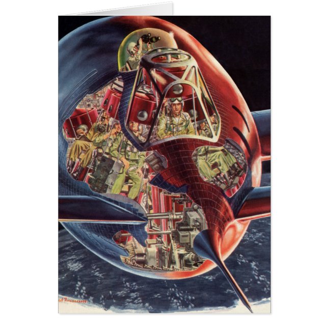 Raumschiff der Vintagen Science Fiction (Vorne)