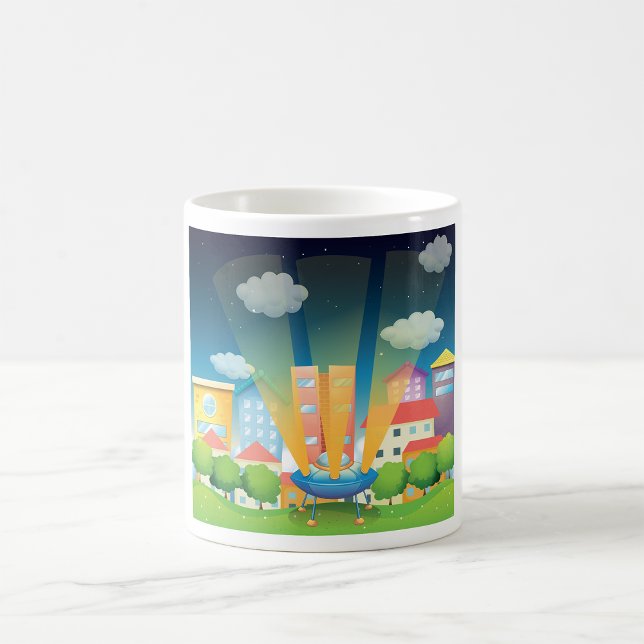 Raumschiff in der City-Tasse Kaffeetasse (Von Creator hochgeladen)