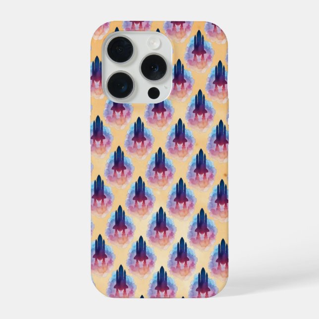 Raumschiff iPhone 15 Pro Hülle (Rückseite)