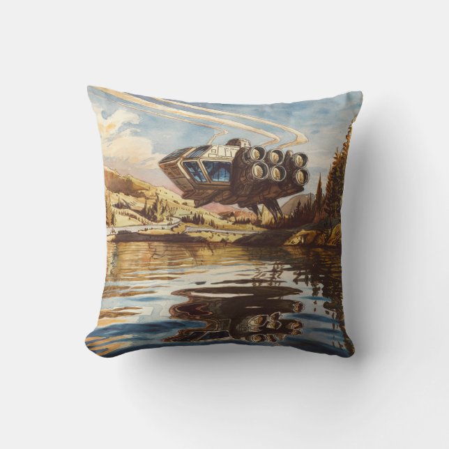 Raumschiff Kissen (Vorderseite)