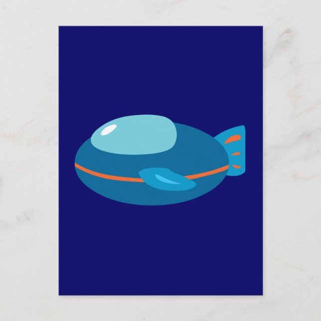 Raumschiff Postkarte (Vorderseite)