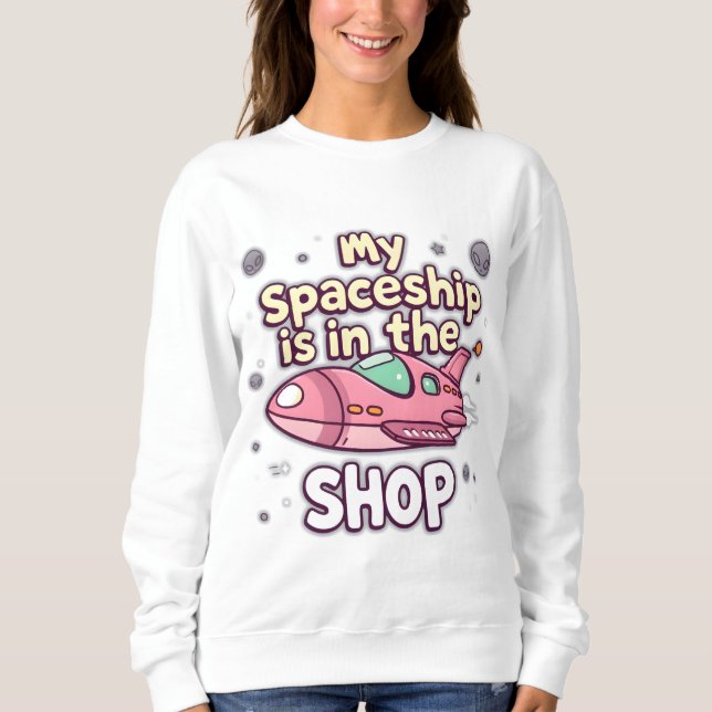 Raumschiff Sweatshirt (Vorderseite)