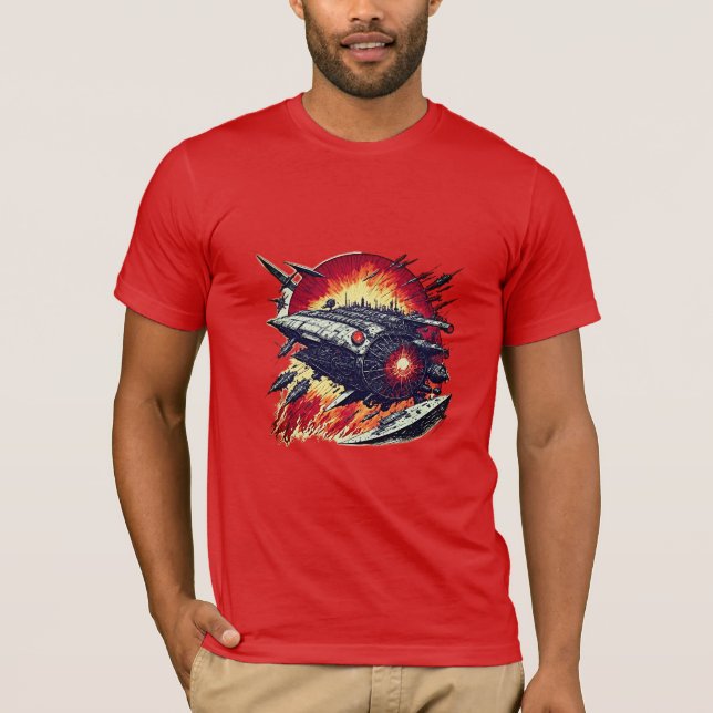 Raumschiff T-Shirt (Vorderseite)