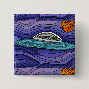 Raumschiff UFO Alien UAP paranormal Button