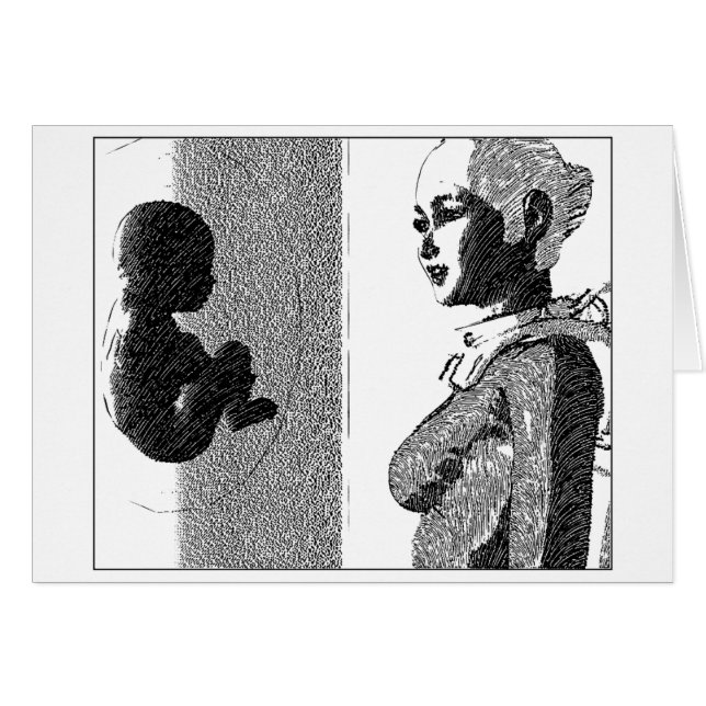 Raumschiff und Baby (Vorderseite (Horizontal))