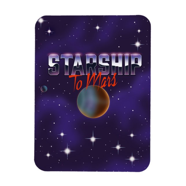 Raumschiff zum Mars Magnet (Vertikal)