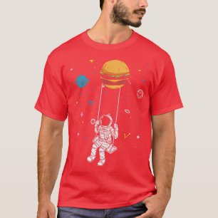 Raumsonde, die auf einem Burger schwingt, Planets T-Shirt