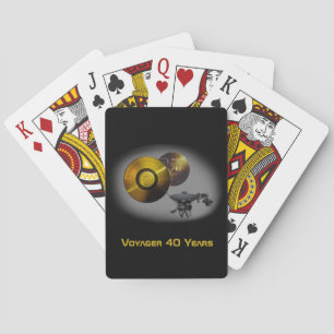 Raumsonde und Goldener Rekord mit 40 Jahren Spielkarten