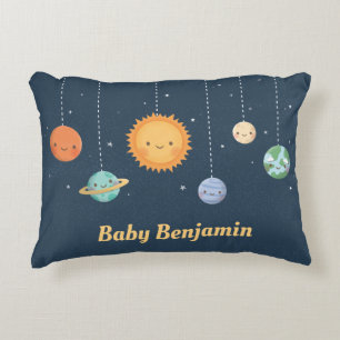 Raumsonne und Planeten Galaxy Baby Kinderzimmer Dekokissen