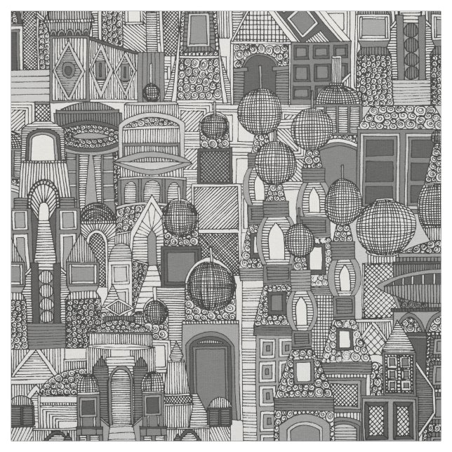 Raumstadtsonne Stoff (Muster)