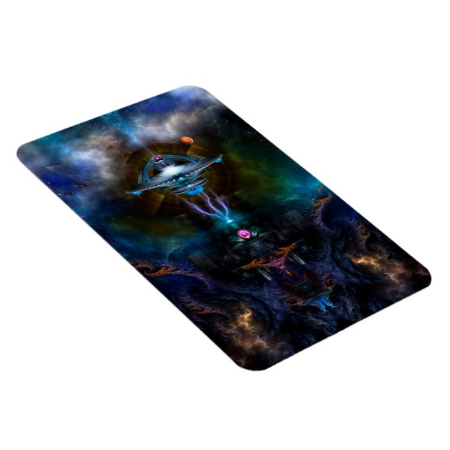 Raumstation Ansarious Foto Magnet (Rechte Seite)