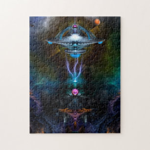 Raumstation Ansarious Fraktal Art