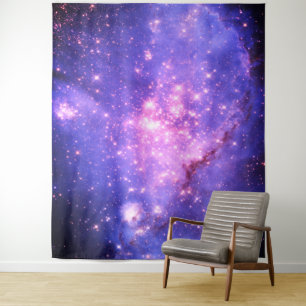 Raumstation Galaxy Nebula Himmelbett Dorm Wandteppich