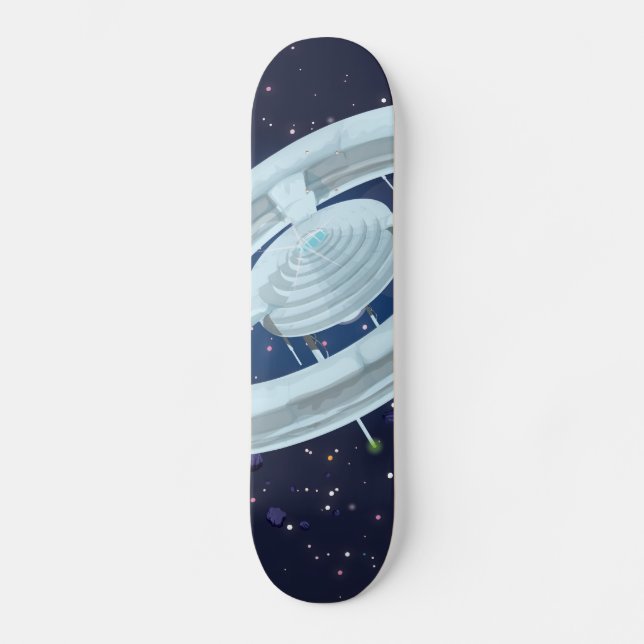 Raumstation Skateboard (Vorderseite)