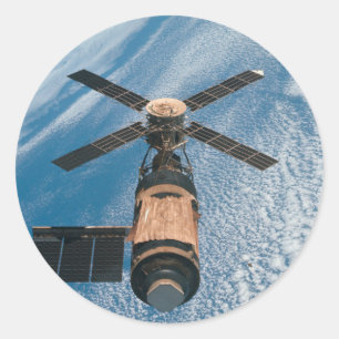 Raumstation Skylab Runder Aufkleber