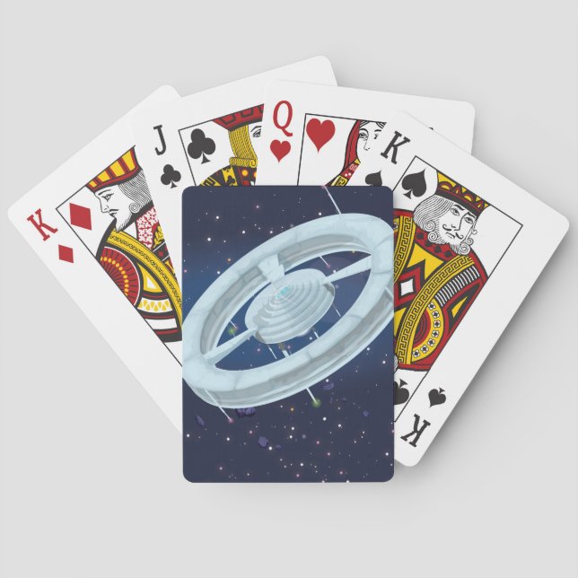Raumstation Spielkarten (Rückseite)