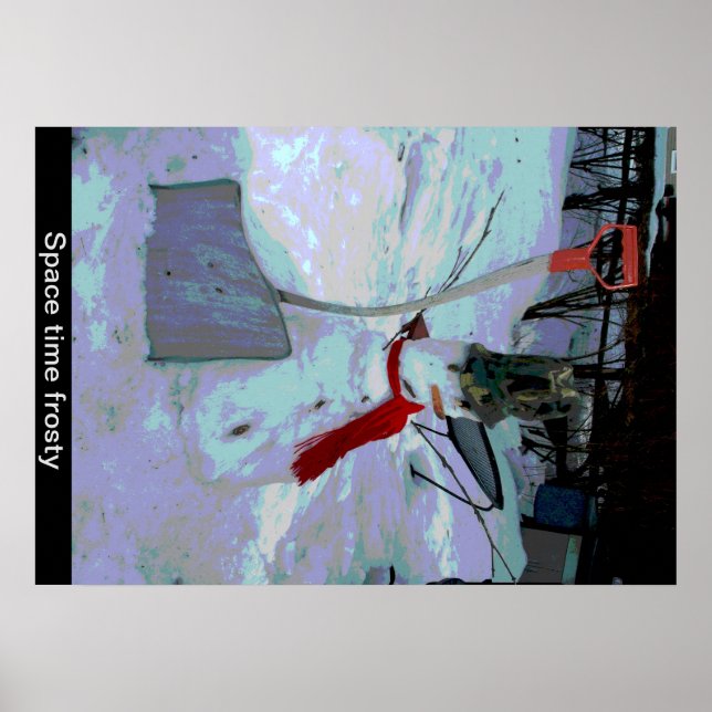 Raumzeit frostig poster (Vorne)