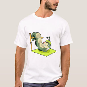 Raupe ABS Workout-Fitness T-Shirt