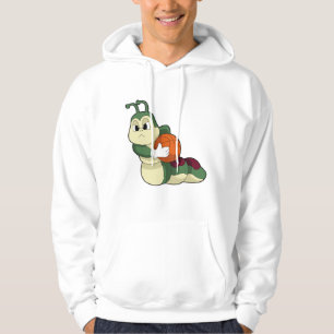 Raupe als Basketballspieler mit Basketball Hoodie
