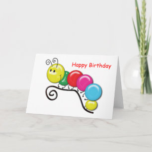 Raupe auf Twig Karte