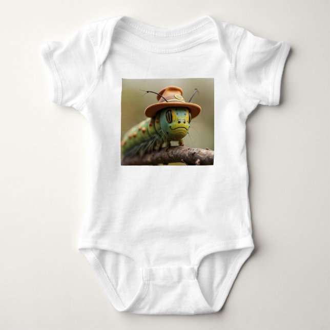 Raupe Baby Bodysuit Baby Strampler (Vorderseite)