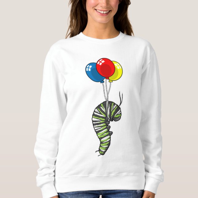 Raupe Balloon Sweatshirt (Vorderseite)