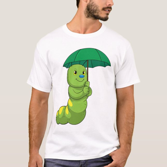 Raupe beim Regen T-Shirt (Vorderseite)