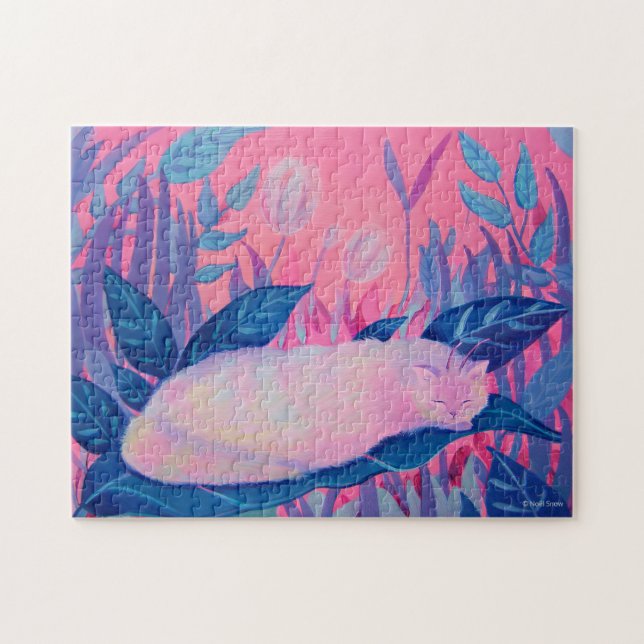 Raupe Cat Pink Lila Blue Fantasy (Horizontal)