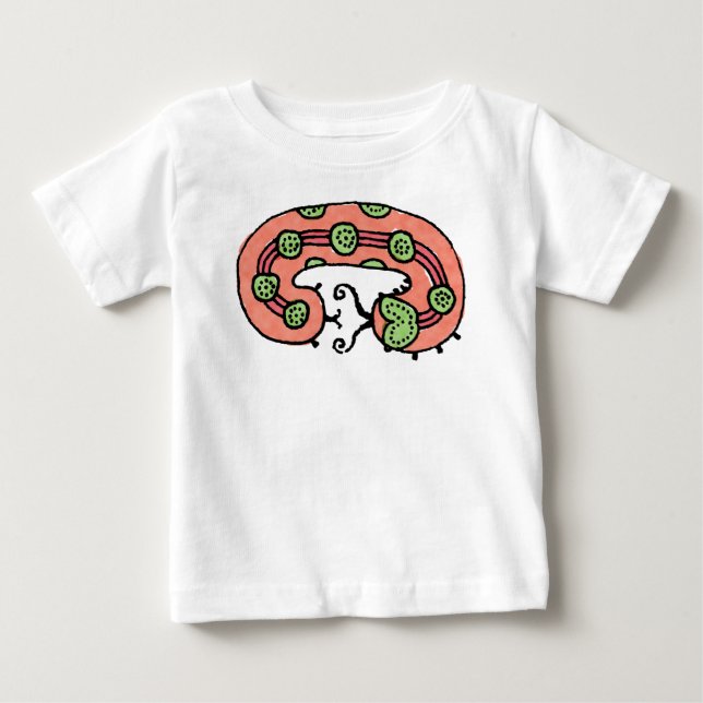 Raupe Dreaming (Korallen) Baby T-shirt (Vorderseite)