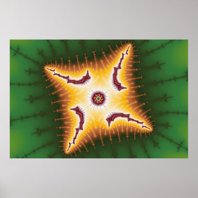 Raupe - Fraktal Poster (Vorne)