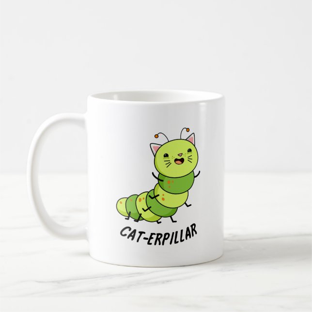 Raupe Funny Bug Pub Kaffeetasse (Links)