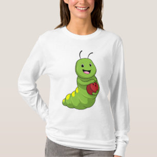 Raupe im Bowling mit Bowlingball T-Shirt