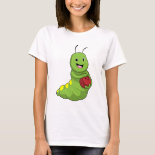 Raupe im Bowling mit Bowlingball T-Shirt