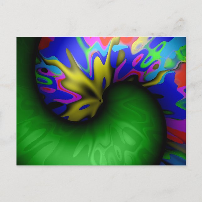 Raupe Liebe Postkarte (Vorderseite)