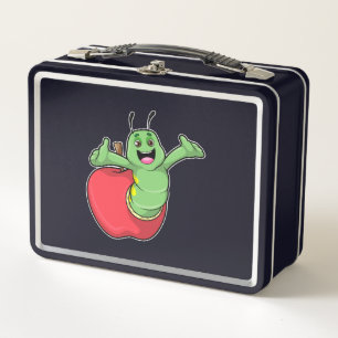 Raupe mit Apple Metall Brotdose
