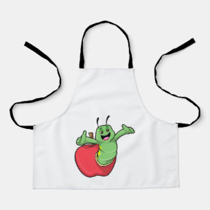 Raupe mit Apple Schürze
