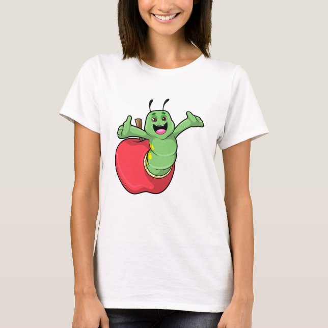 Raupe mit Apple T-Shirt (Vorderseite)