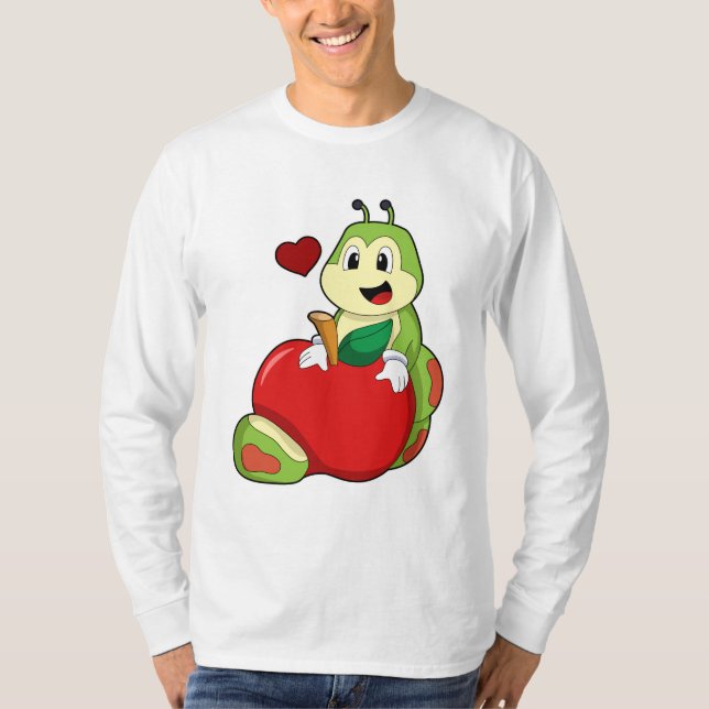 Raupe mit Apple T-Shirt (Vorderseite)