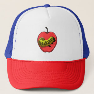 Raupe mit Apple Truckerkappe