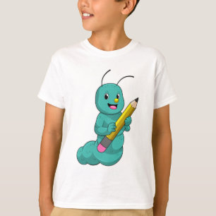 Raupe mit Bleistift T-Shirt