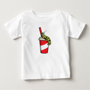 Raupe mit Drink Baby T-shirt