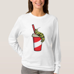 Raupe mit Drink T-Shirt