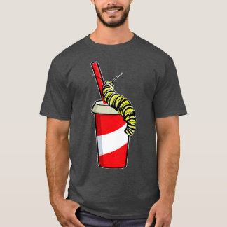 Raupe mit Drink T-Shirt